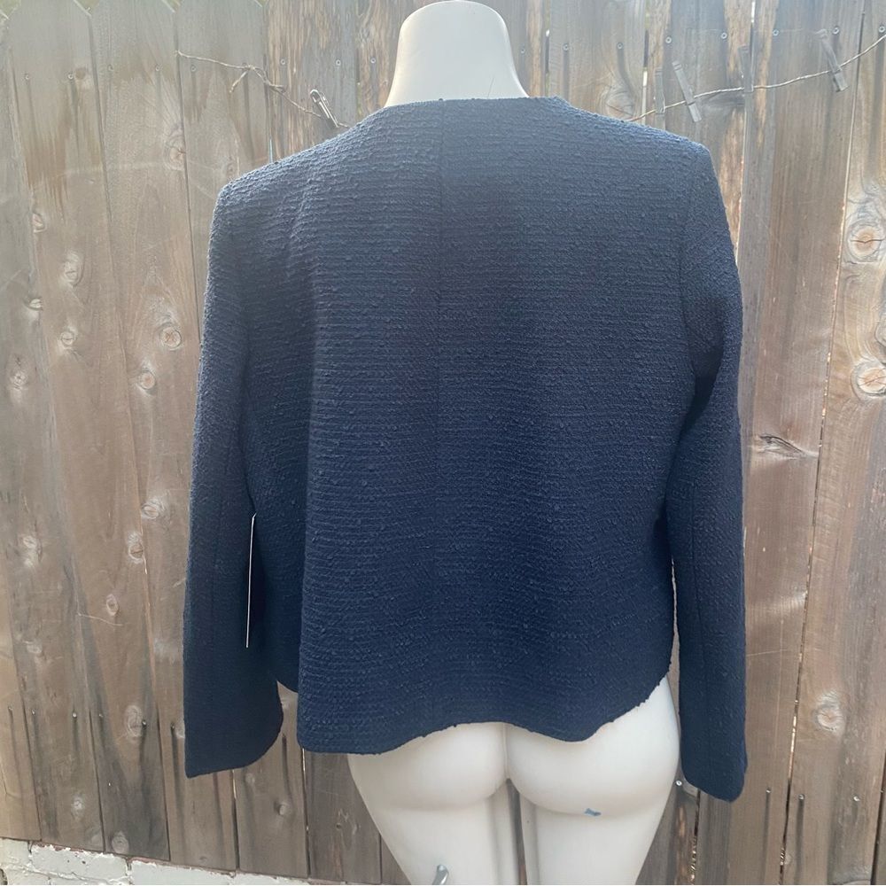TUCKERNUCK Navy Tweed Marais Jacket size medium NWT - Picture 9 of 12